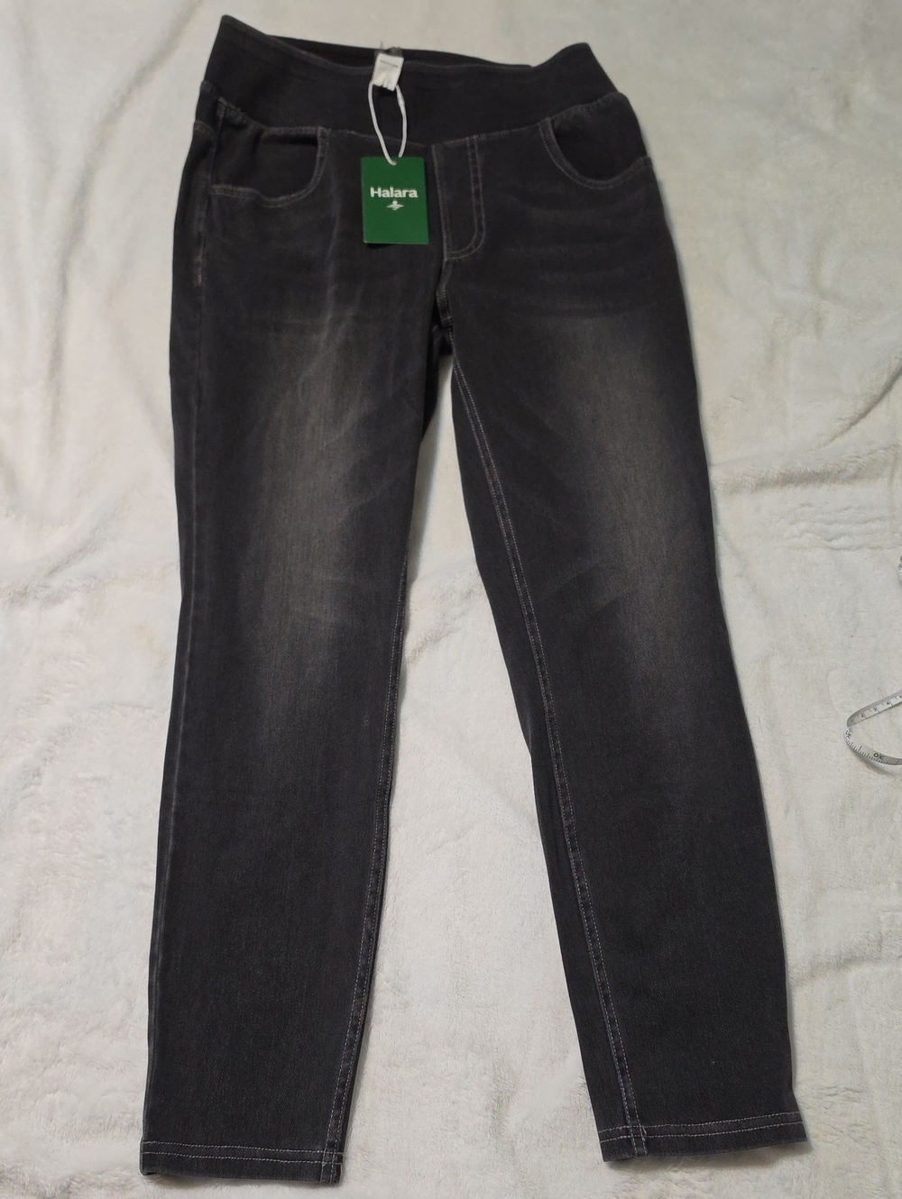 Nwt HALARA Black Washed Jeggings #516